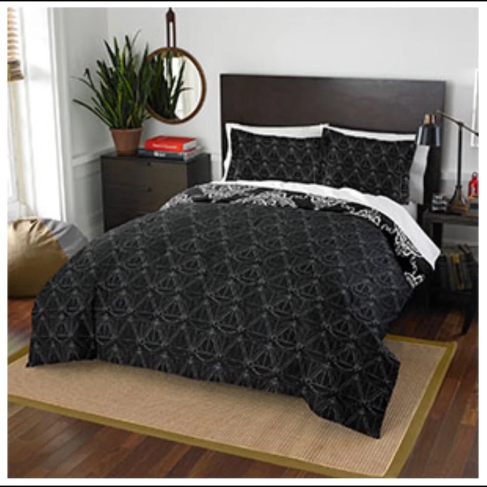 Harry Potter Black Duvet Cover and Pillowcase Set
